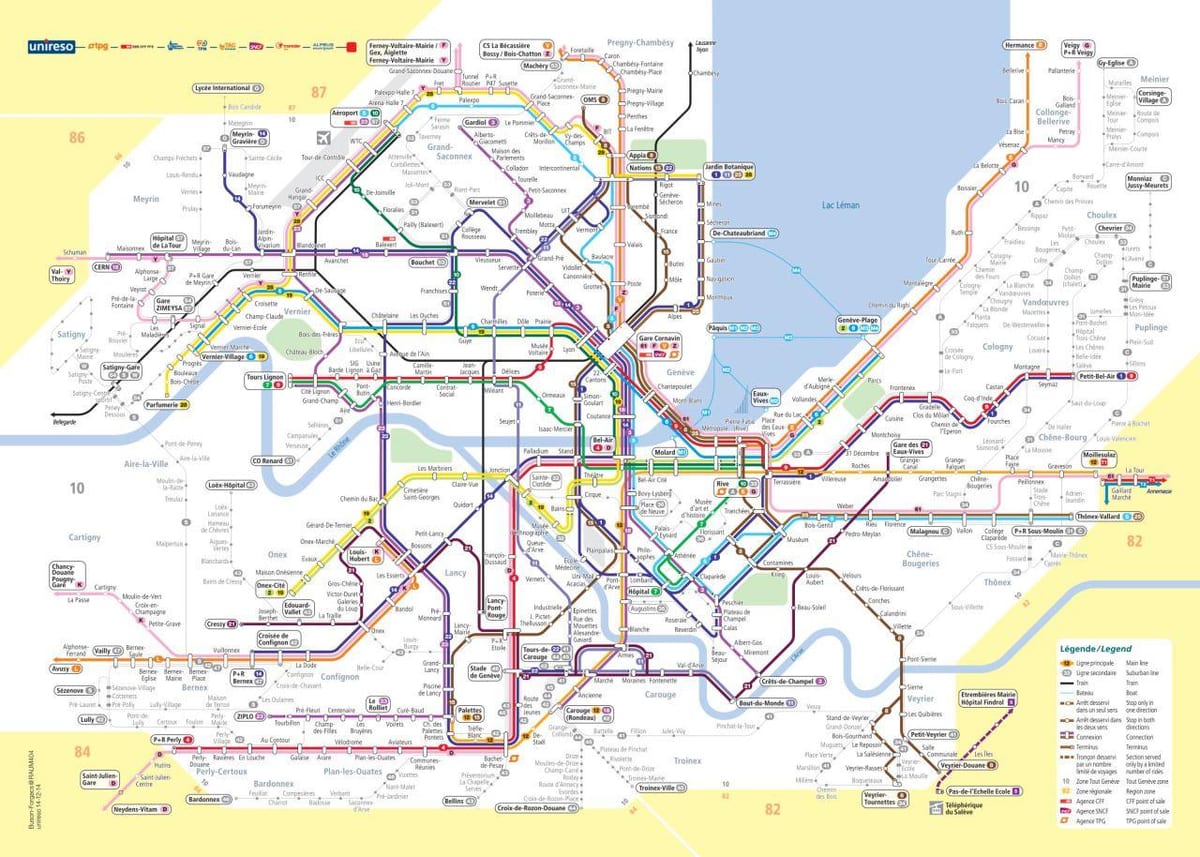 térkép genf svájc busz