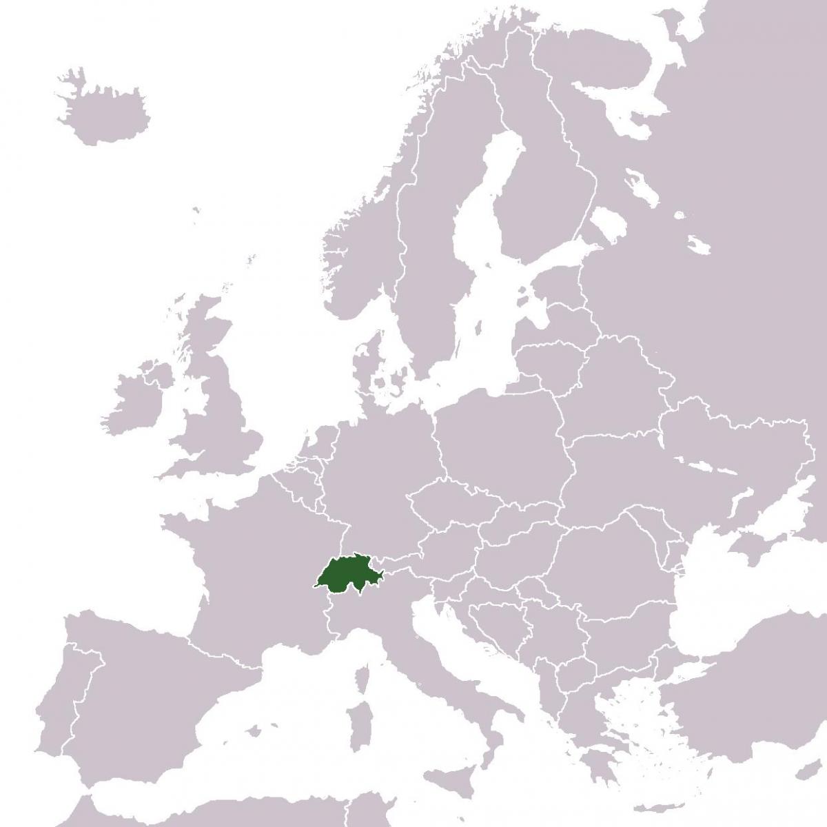 svájc helyen, európa térkép