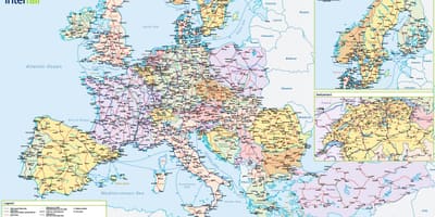 Térkép interrail svájc 