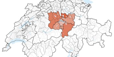 Térkép közép-svájc 